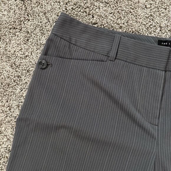 The Limited Cassidy Fit Gray Striped Mid Rise Flare Dress Pants Size 8 NWT - Picture 2 of 12